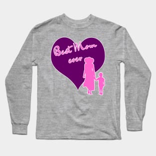 Best Mum ever walking pink Long Sleeve T-Shirt